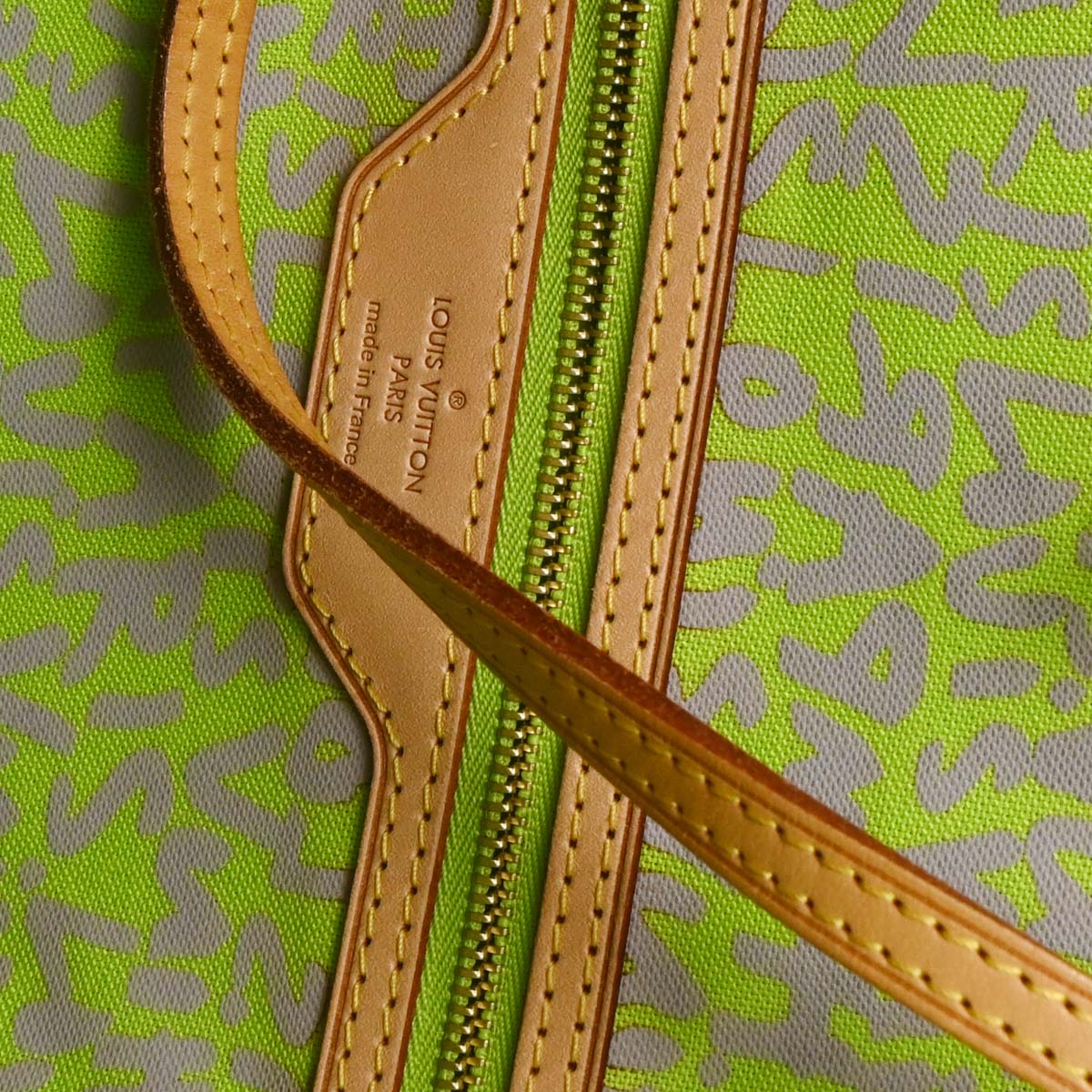 Louis Vuitton Green Monogram Graffiti Neverfull GM Tote M93703