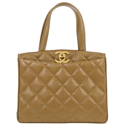 Chanel 1994-1996 Beige Caviar Handbag