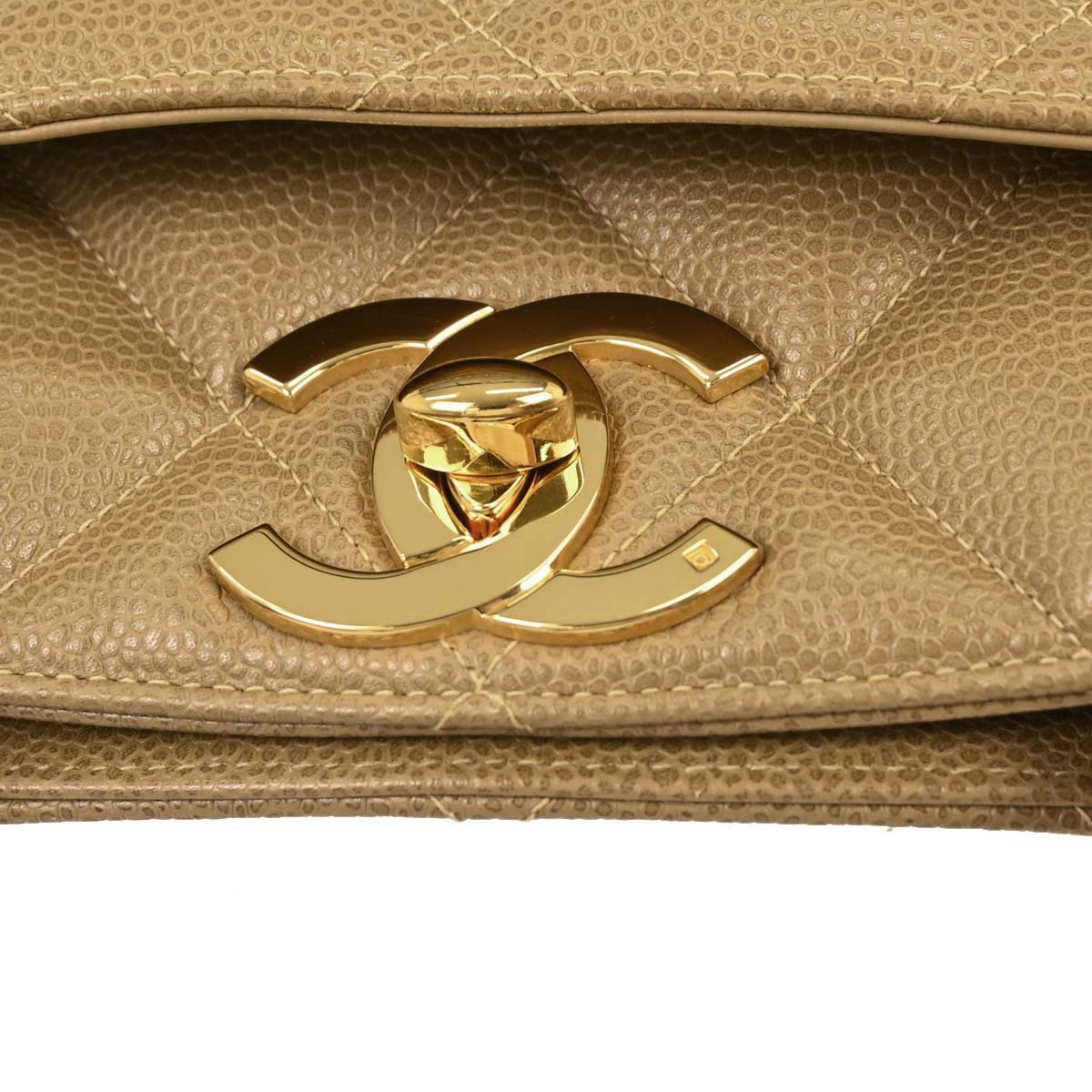 Chanel 1994-1996 Beige Caviar Handbag