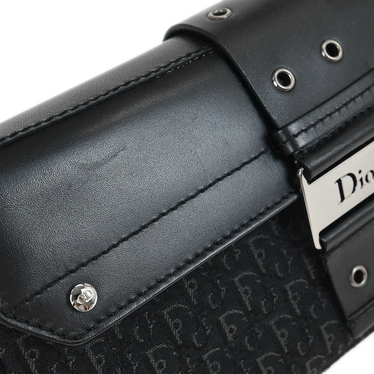 Christian Dior Black Street Chic Trotter Handbag