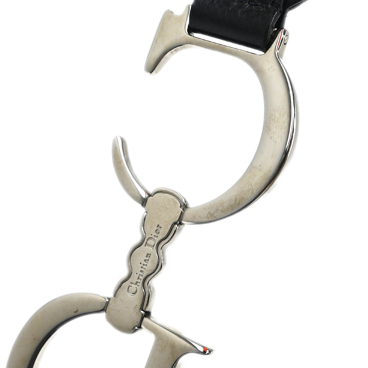 Christian Dior 2005 Navy Denim Trotter Flight Saddle Shoulder Bag