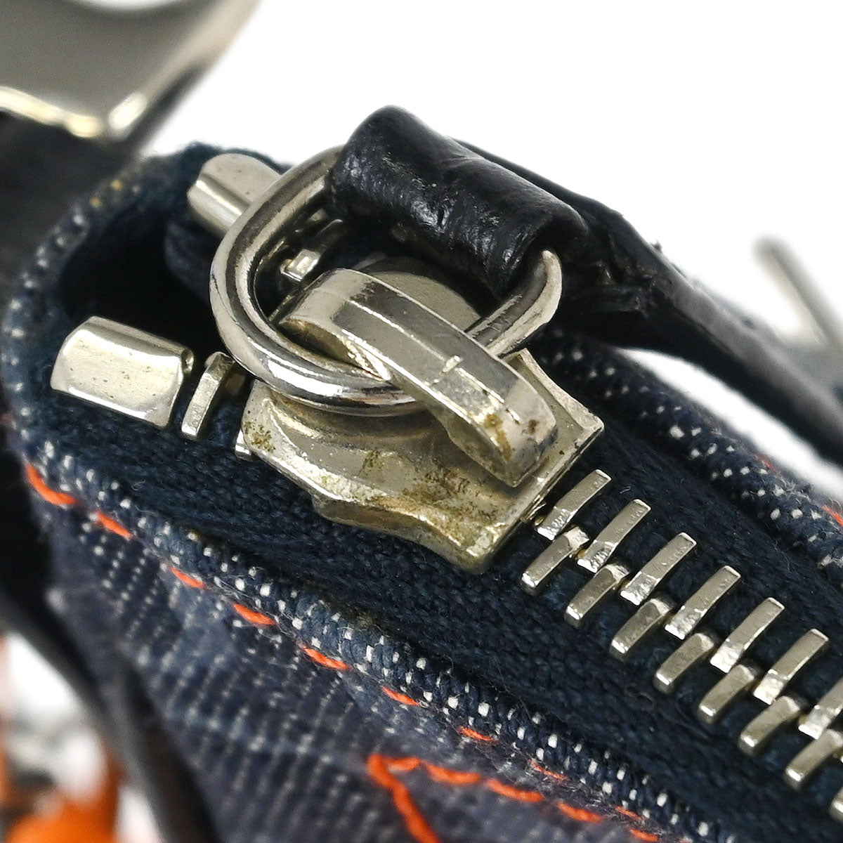 Christian Dior 2005 Navy Denim Trotter Flight Saddle Shoulder Bag