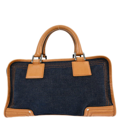 Loewe Navy Denim Amazona 28 Handbag
