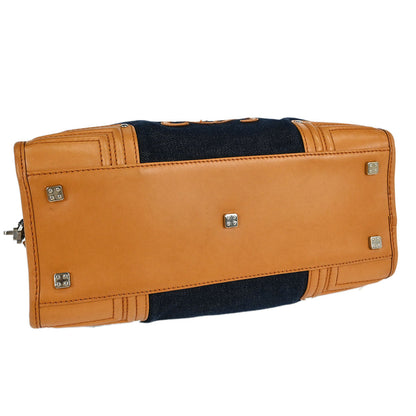 Loewe Navy Denim Amazona 28 Handbag