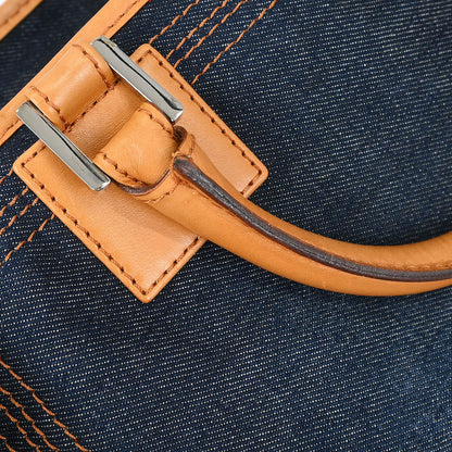 Loewe Navy Denim Amazona 28 Handbag