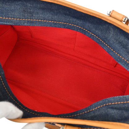 Loewe Navy Denim Amazona 28 Handbag