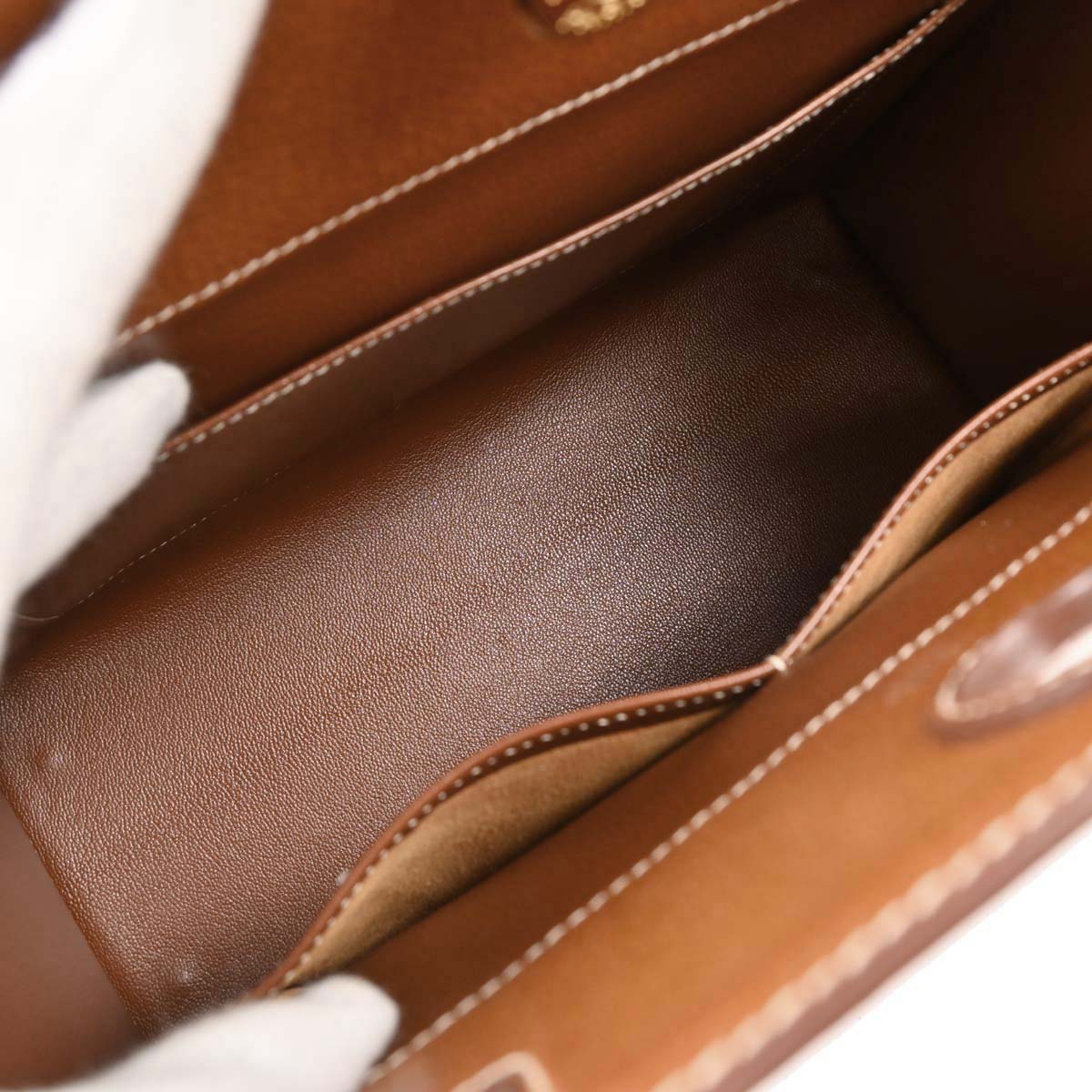 Hermes Gold Pigskin Dalvy 30 MM Handbag