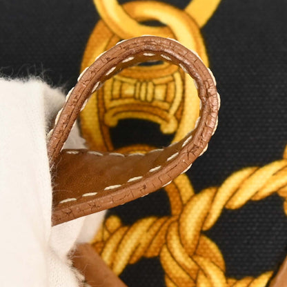 Celine Black Canvas Handbag