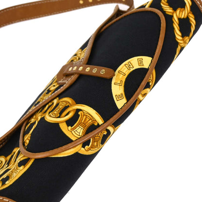 Celine Black Canvas Handbag