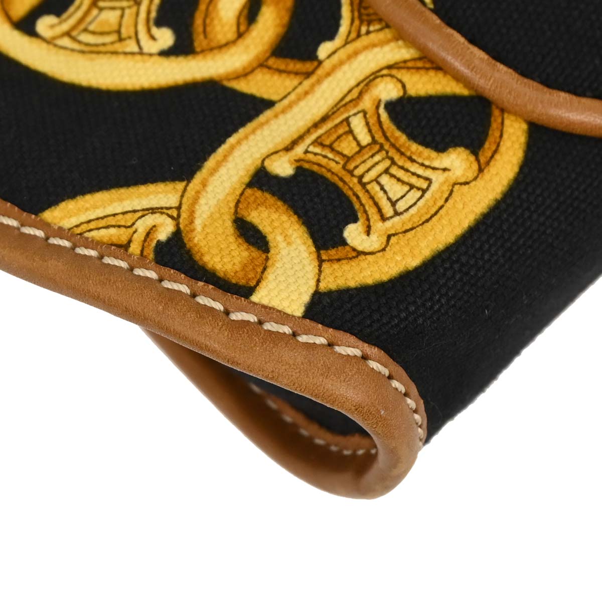 Celine Black Canvas Handbag