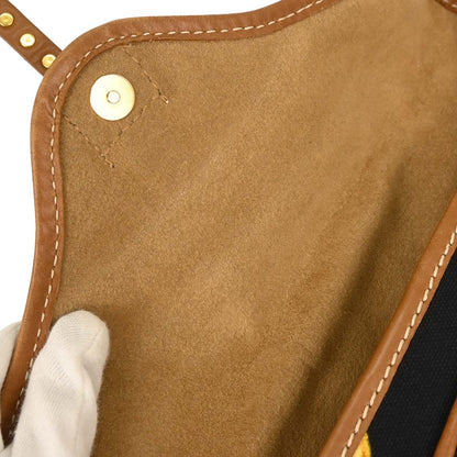 Celine Black Canvas Handbag