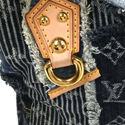 Louis Vuitton 2007 Monogram Denim Patchwork Postie 2way Shoulder Handbag M95374
