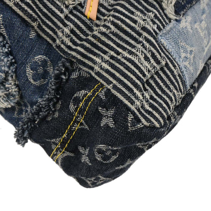 Louis Vuitton 2007 Monogram Denim Patchwork Postie 2way Shoulder Handbag M95374