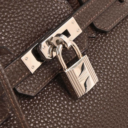 Hermes Ebene Togo Birkin 25 Handbag