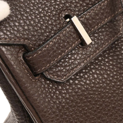 Hermes Ebene Togo Birkin 25 Handbag