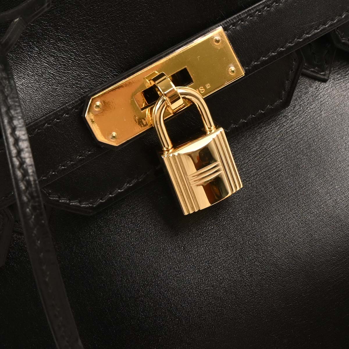 Hermes 2003 Box Calf Birkin 30 Handbag