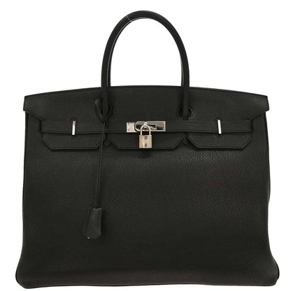 Hermes 2003 Black Togo Birkin 40 Handbag