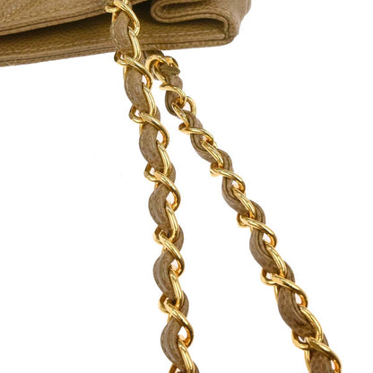 Chanel 1994-1996 Beige Caviar Chain Tote Bag
