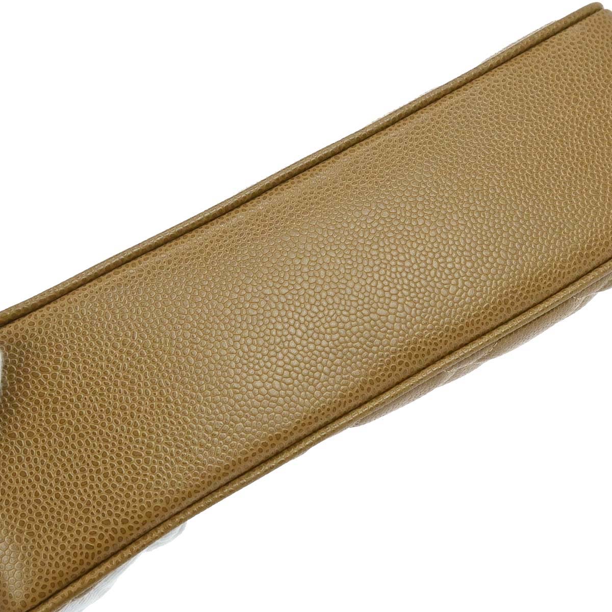 Chanel 1994-1996 Beige Caviar Chain Tote Bag