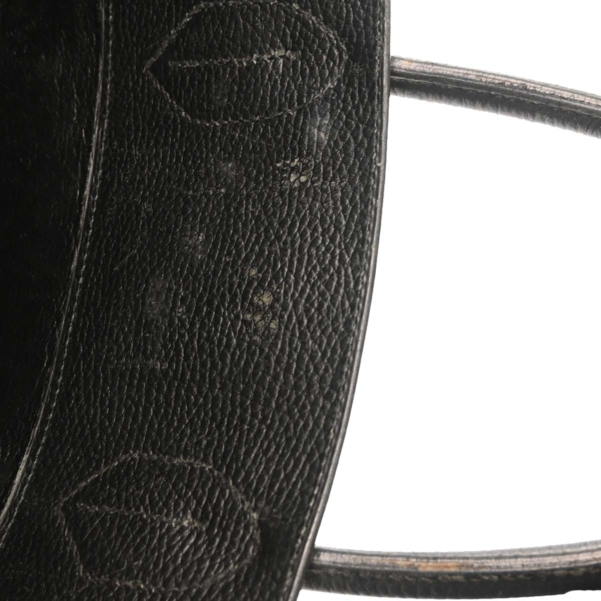 Hermes 1997 Black Taurillon Clemence Haut a Courroies 45 Handbag