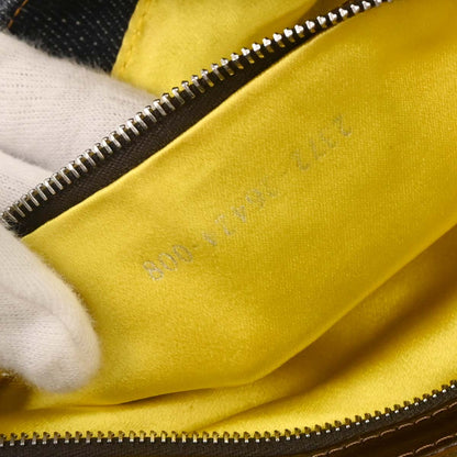 Fendi Navy Denim Beads Baguette Handbag