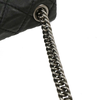 Chanel 2008-2009 Black Lambskin Secret Label Flap Handbag