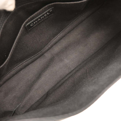 Chanel 2008-2009 Black Lambskin Secret Label Flap Handbag