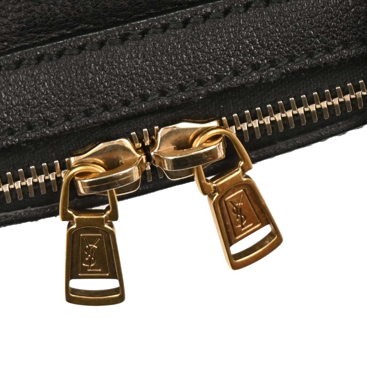 Yves Saint Laurent Black Leather Handbag