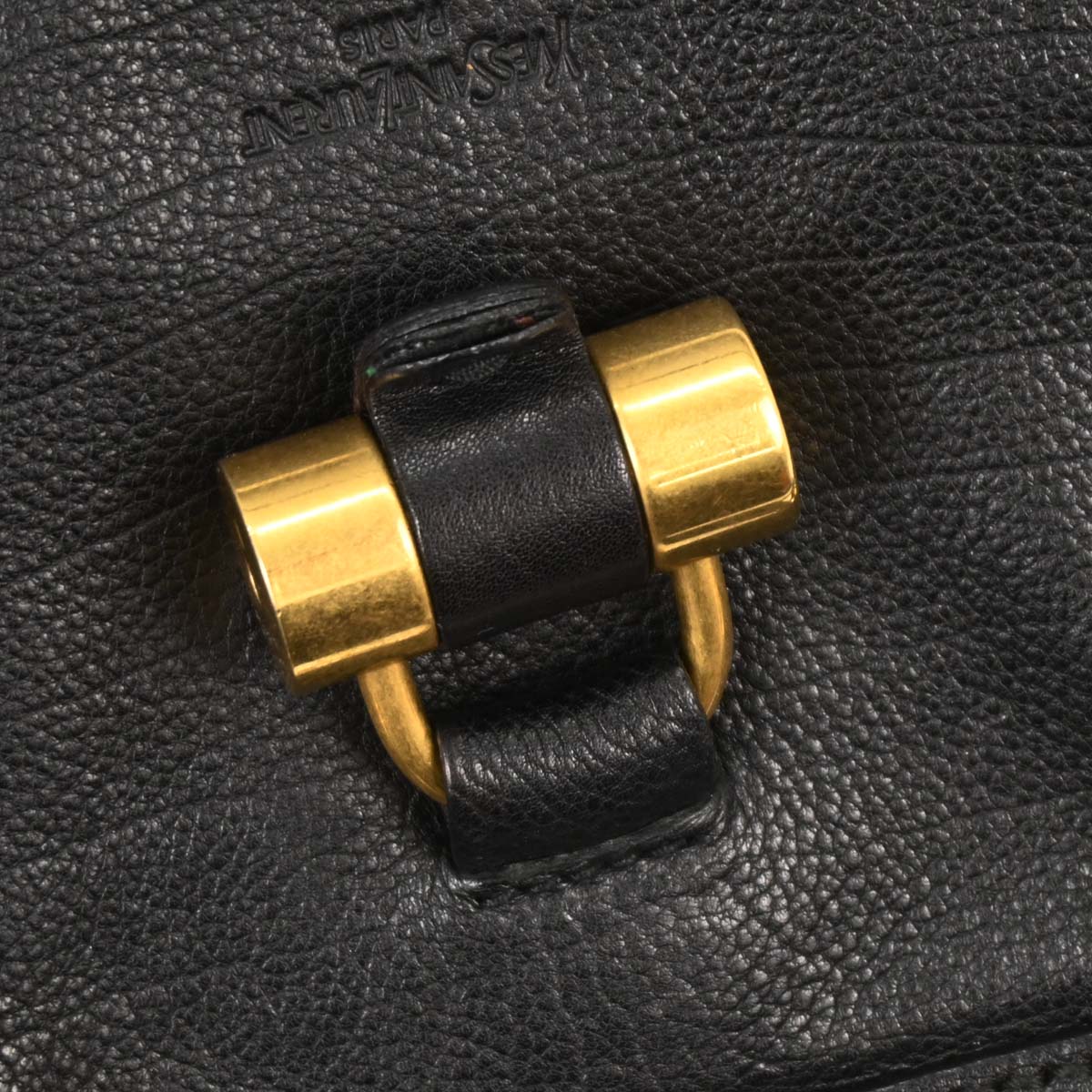 Yves Saint Laurent Black Leather Handbag