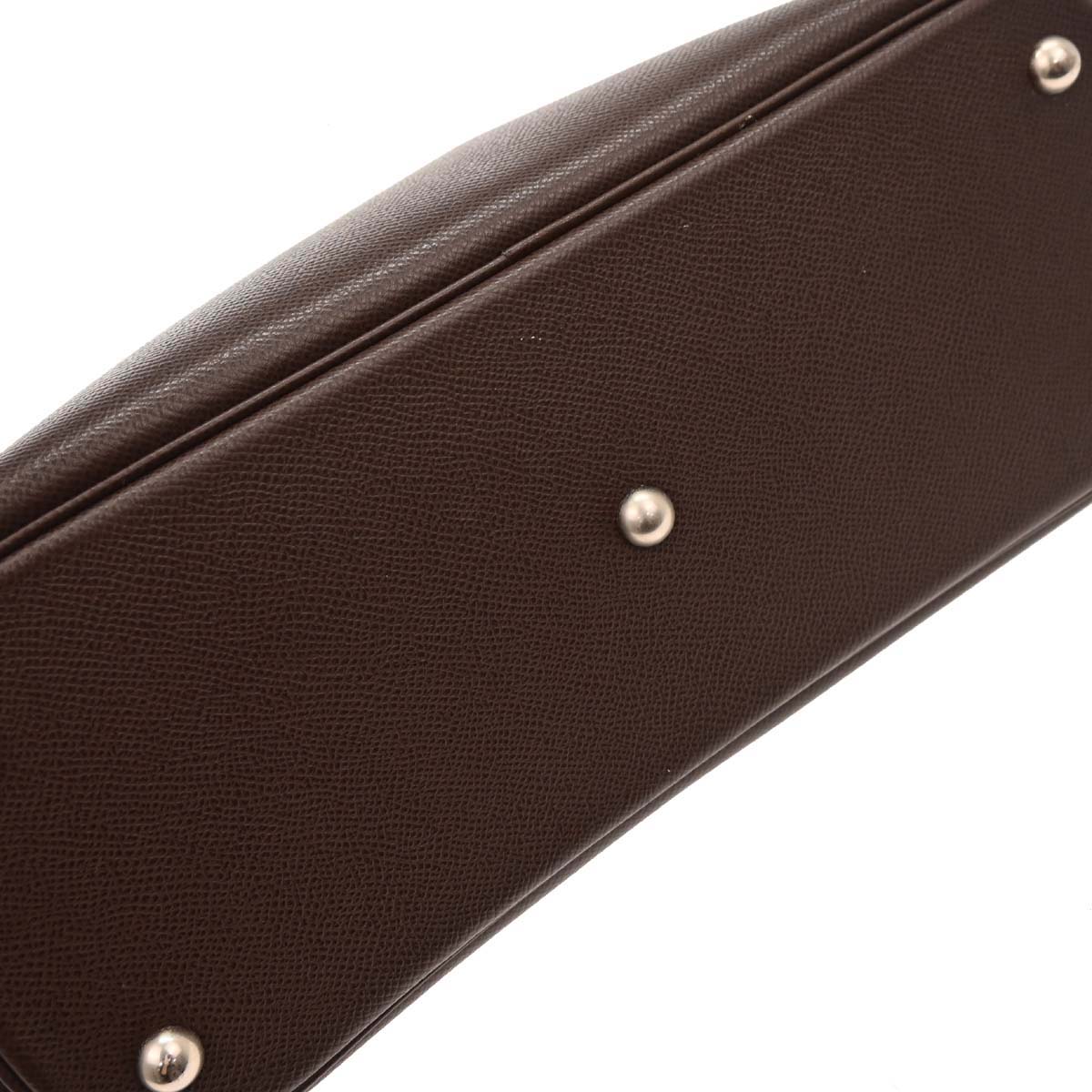 Hermes 2008 Havane Courchevel Bolide 31 2way Shoulder Handbag