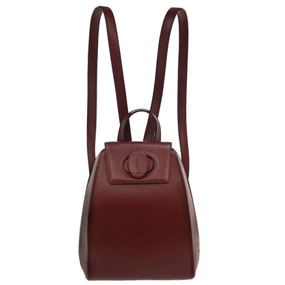 Cartier Bordeaux Leather Backpack