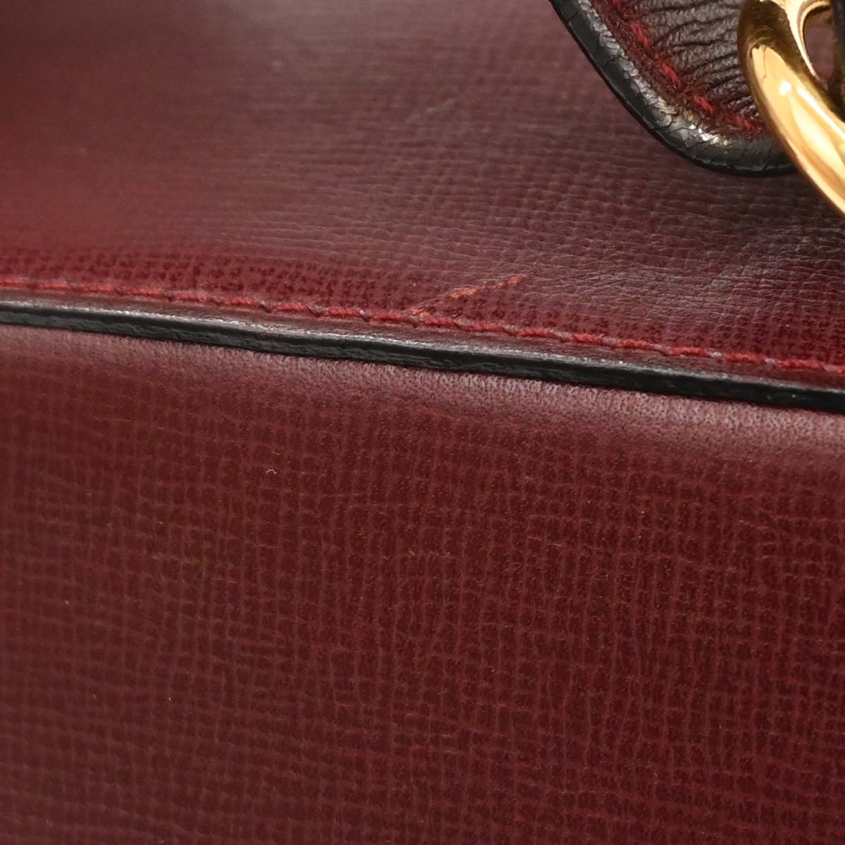 Cartier Bordeaux Leather Backpack