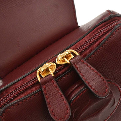Cartier Bordeaux Leather Backpack