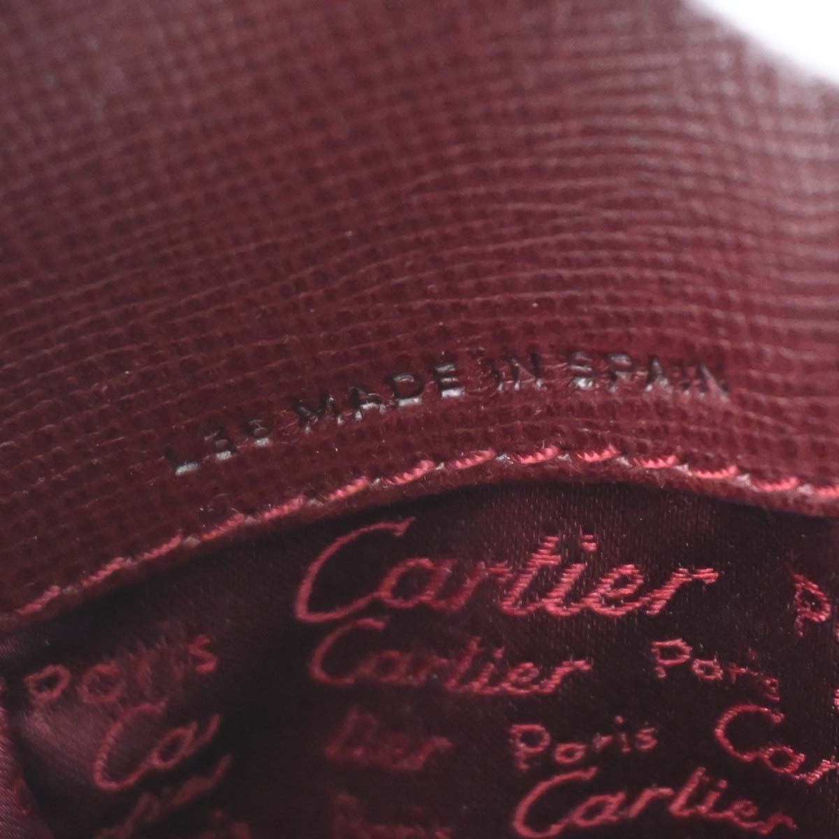 Cartier Bordeaux Leather Backpack