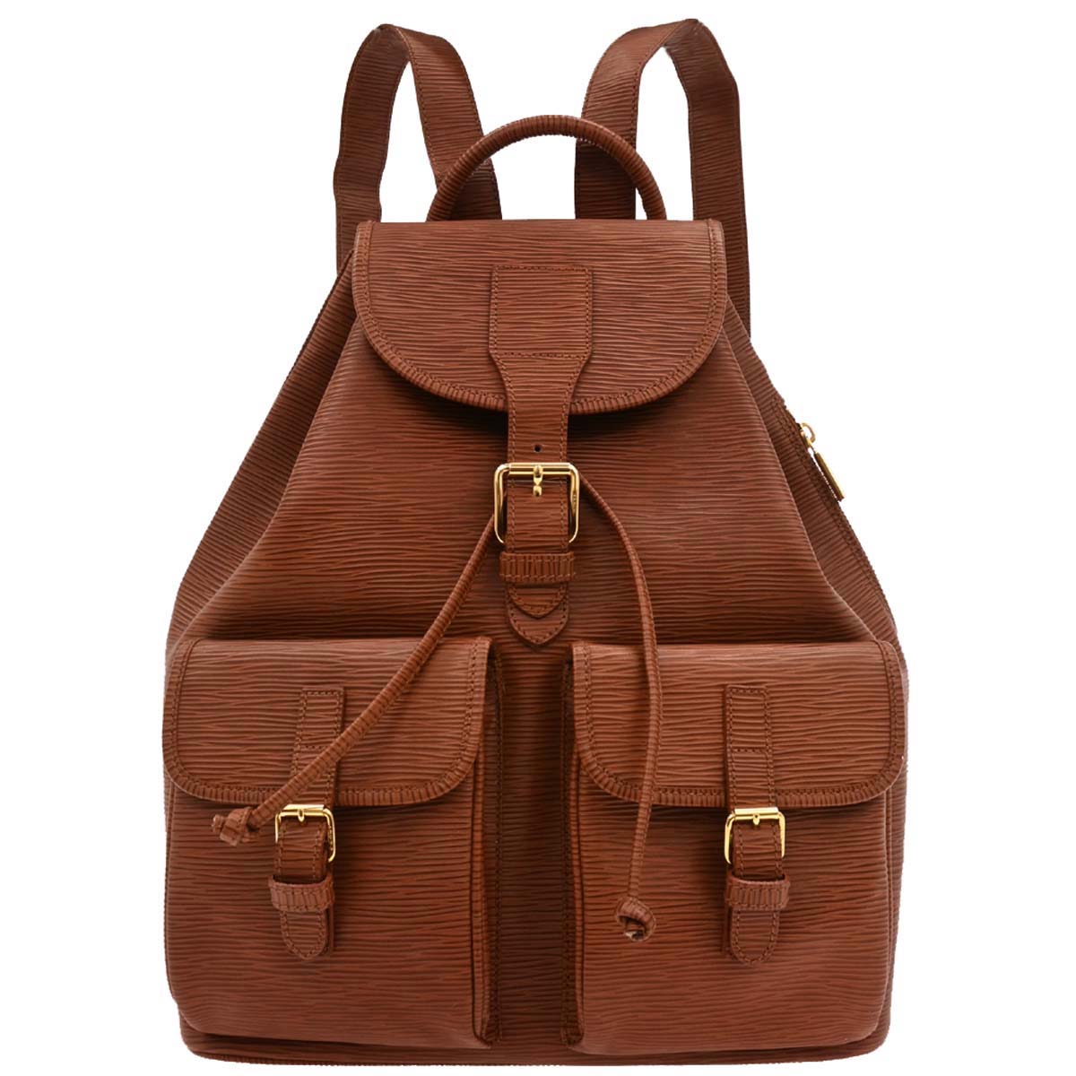 Fendi Brown Leather Backpack