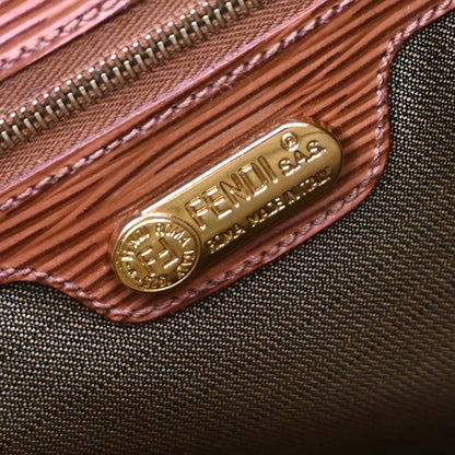 Fendi Brown Leather Backpack