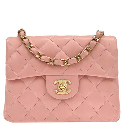 Chanel 2008-2009 Lambskin Mini Classic Square Flap Bag
