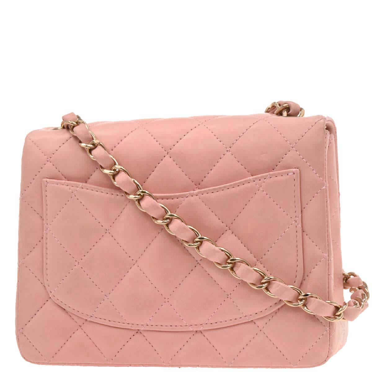 Chanel 2008-2009 Lambskin Mini Classic Square Flap Bag