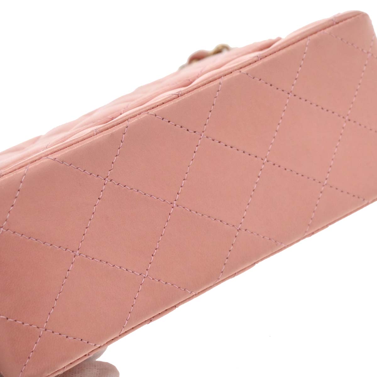 Chanel 2008-2009 Lambskin Mini Classic Square Flap Bag