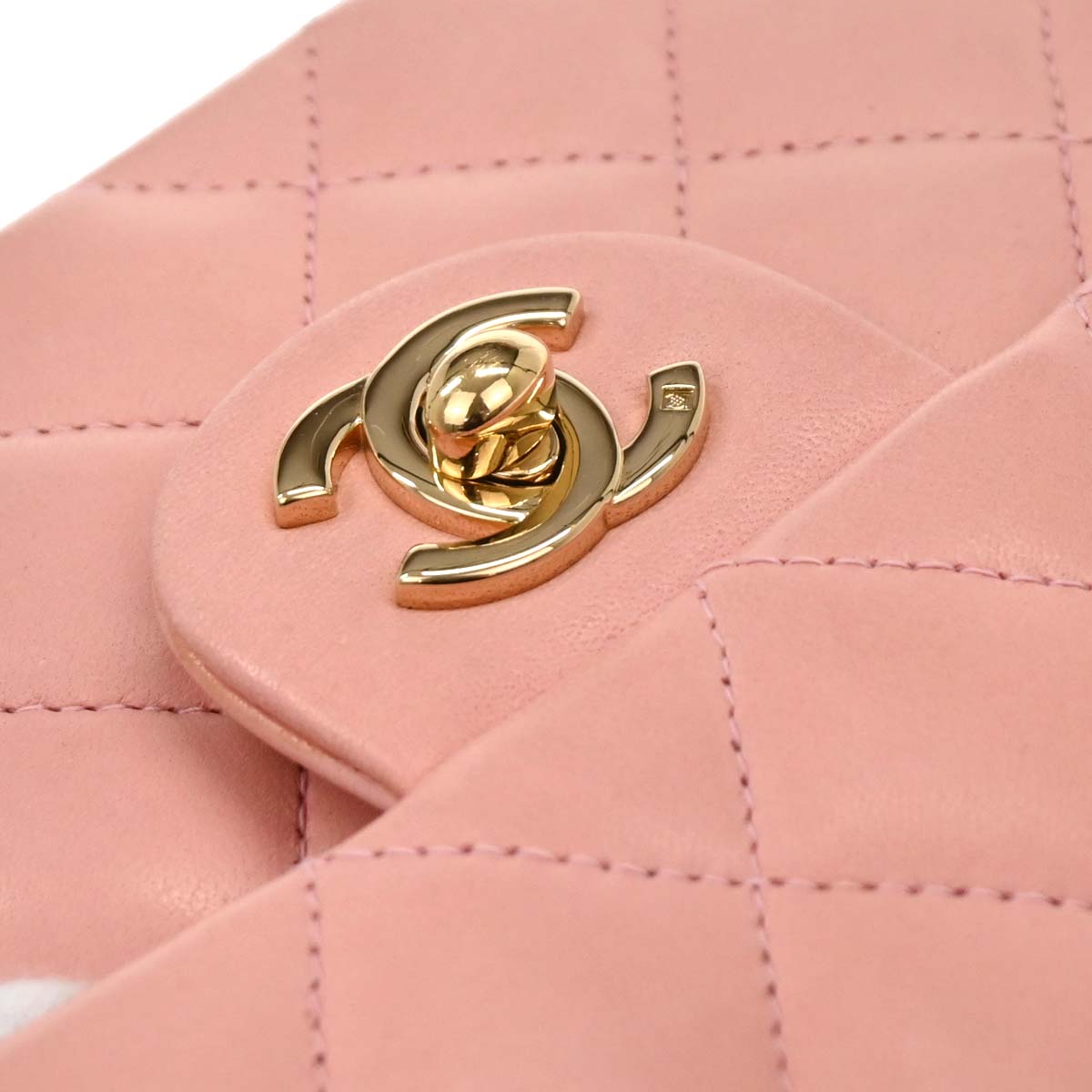 Chanel 2008-2009 Lambskin Mini Classic Square Flap Bag