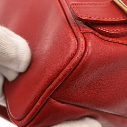 Gucci Red Bamboo Backpack