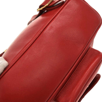 Gucci Red Bamboo Backpack