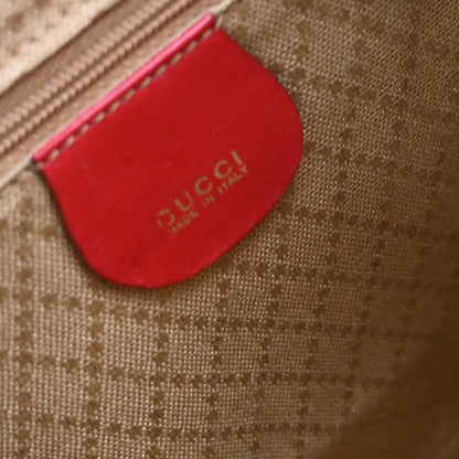 Gucci Red Bamboo Backpack