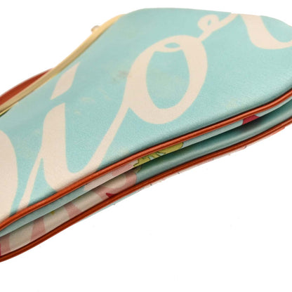 Christian Dior 2003 Blue Satin Saddle Handbag