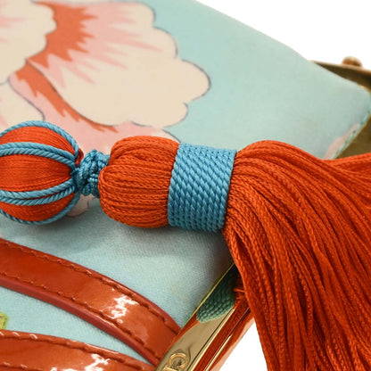 Christian Dior 2003 Blue Satin Saddle Handbag