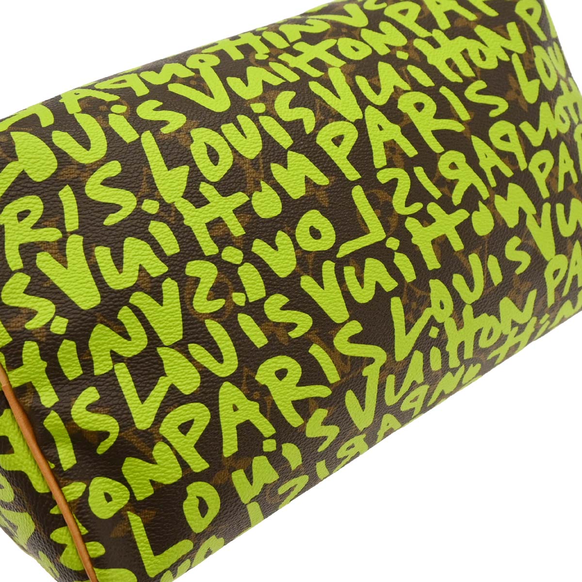 Louis Vuitton 2008 Green Monogram Graffiti Speedy 30 Handbag M93706