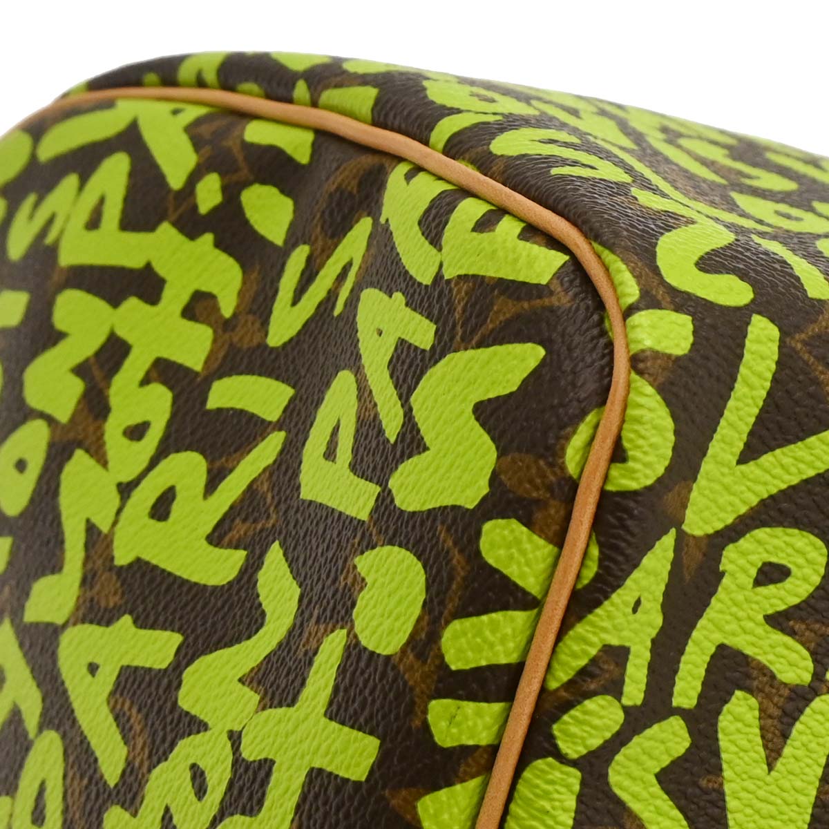 Louis Vuitton 2008 Green Monogram Graffiti Speedy 30 Handbag M93706