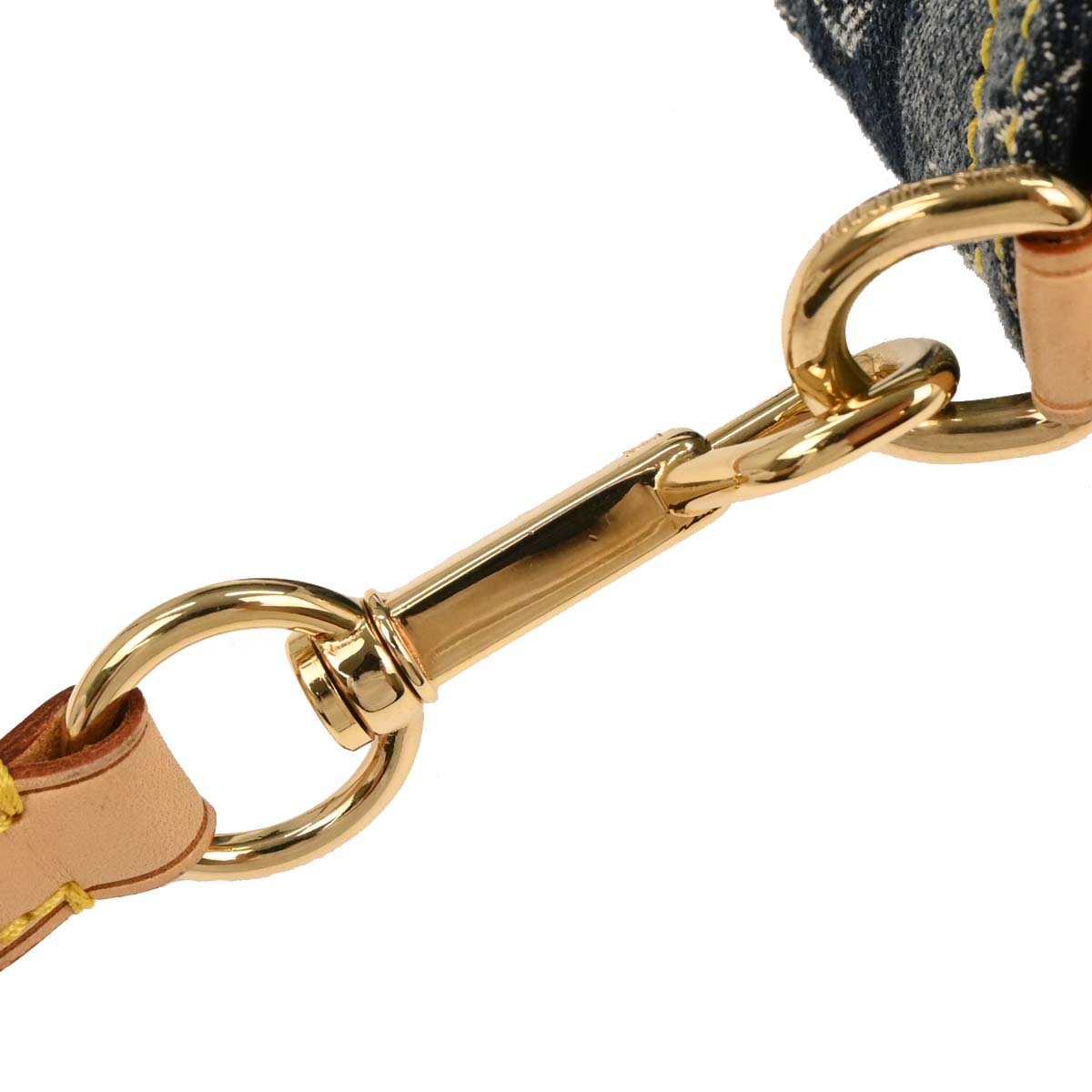 Louis Vuitton 2006 Blue Monogram Denim Mini Pleaty Raye Handbag M95333