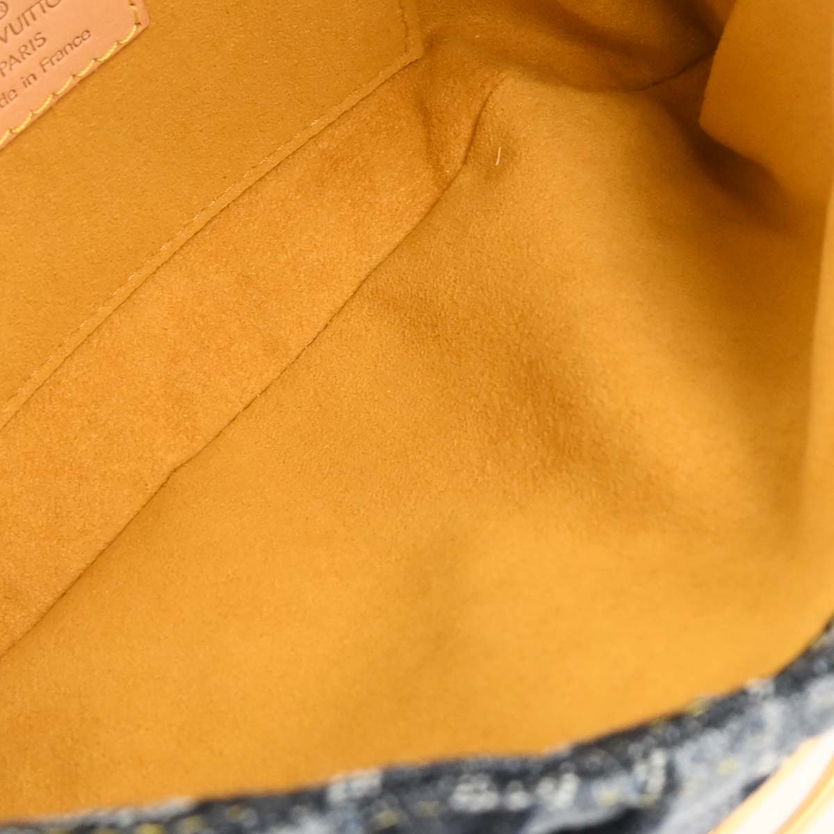 Louis Vuitton 2006 Blue Monogram Denim Mini Pleaty Raye Handbag M95333