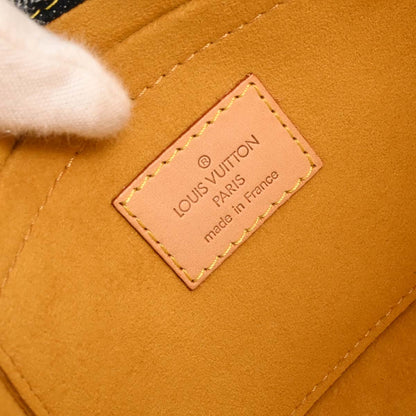 Louis Vuitton 2006 Blue Monogram Denim Mini Pleaty Raye Handbag M95333